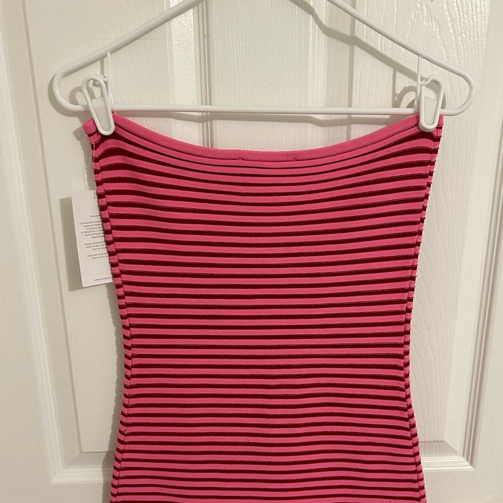 The Wolf Gang Sunmor Knit Maxi Dress In Candy Stripe NWT Size Medium Bodycon - Picture 10 of 15